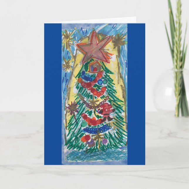 Tarjeta Árbol de Navidad STAR (Anverso)