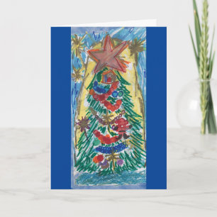 Tarjeta Árbol de Navidad STAR