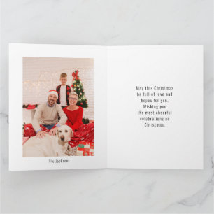 Tarjeta Árbol de Nieve Y Aves Rojas Feliz Navidad