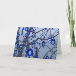 Tarjeta Árbol de protección de ojos malvados Saludo Wiccan