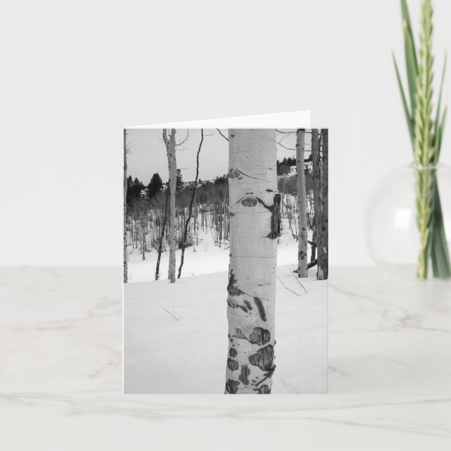 Tarjeta Árbol de rábano de invierno de Colorado (Anverso)