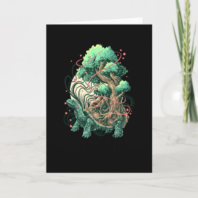 Tarjeta Árbol de tortugas (Anverso)