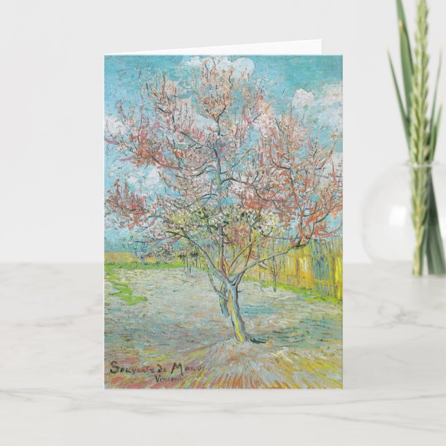 Tarjeta Árbol de turba de flores | Vincent van Gogh (Anverso)