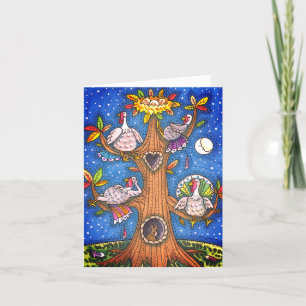 TARJETA ÁRBOL DE TURQUÍA, GRACIAS A LOS DIVERSOS GOBBBLERS