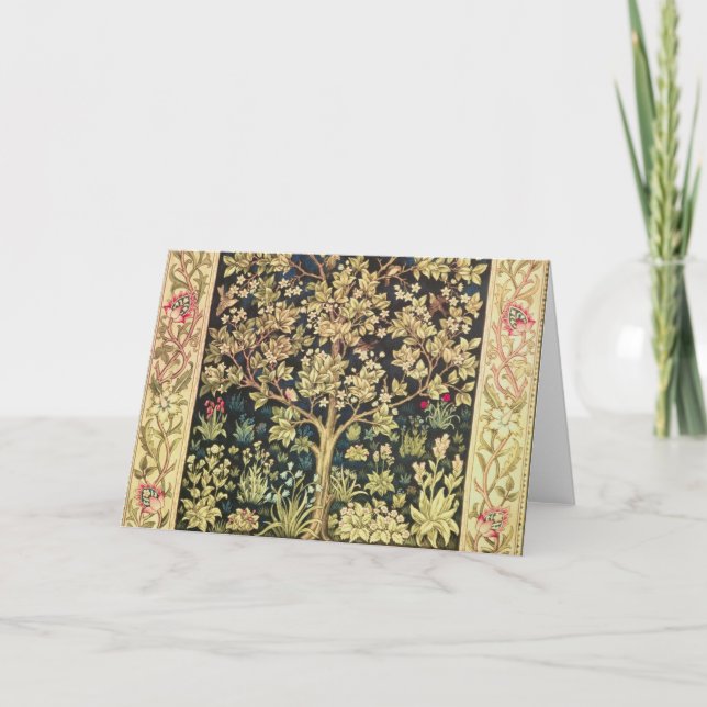 Tarjeta Árbol de William Morris del Pre-Raphaelite del (Anverso)