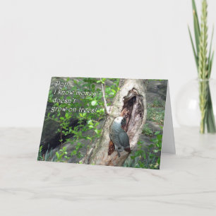 Tarjeta Árbol del dinero del día de padre