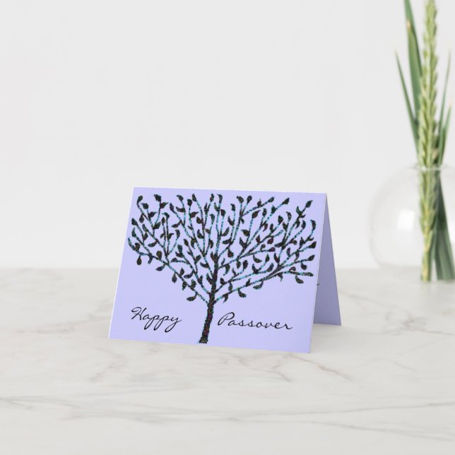Tarjeta Árbol del Passover de la vida (Anverso)