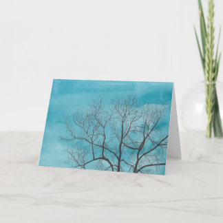 Tarjeta Árbol en invierno