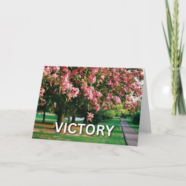 Tarjeta Árbol floreciente - Victoria (Anverso)