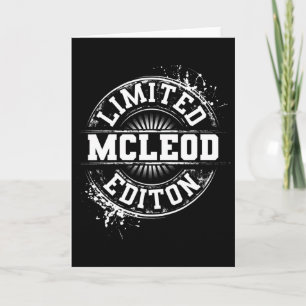 Tarjeta Árbol genealógico de la divertida apellido Mcleod
