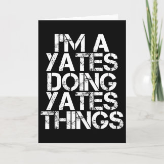 Tarjeta Árbol genealógico de la divertida apellido Yates R