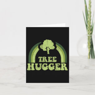 Tarjeta Árbol Hugger Vintage Retro Naturaleza Oído Ambient