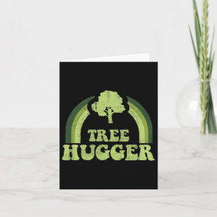 Tarjeta Árbol Hugger Vintage Retro Naturaleza Oído Ambient