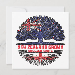 Tarjeta Árbol inglés neozelandés inglés