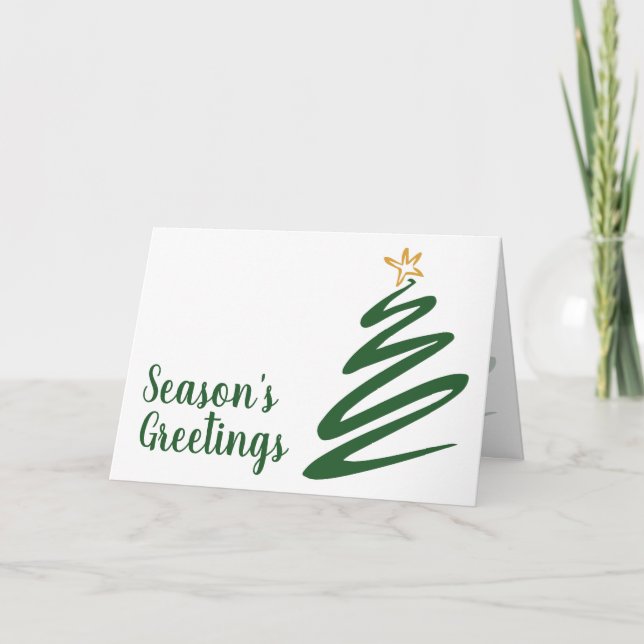 Tarjeta Árbol minimalista (Anverso)