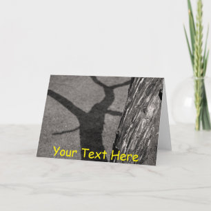 Tarjeta Árbol muerto personalizable