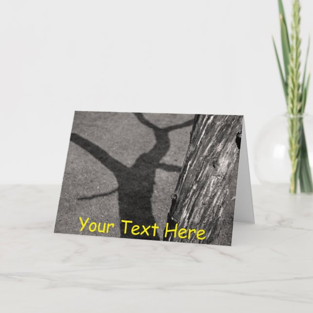 Tarjeta Árbol muerto personalizable (Anverso)