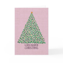 Árbol navideño muy moreno en rosa