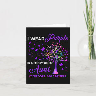 Tarjeta Árbol que llevo morado recuerdo de la conciencia d