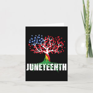 Tarjeta Árbol raíz africano adulto americano Junetdecimone