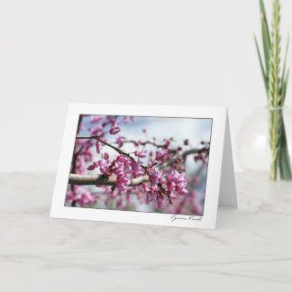 Tarjeta Árbol rosado de la flor