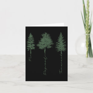Tarjeta Árbol sutil anti Trump Fir Dogwood Tamarack