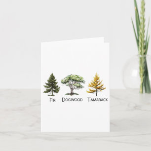 Tarjeta Árbol sutil contra Trump Camisas de Dogwood Tamara