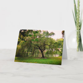 Tarjeta Árbol verde