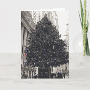 Tarjeta Árbol vintage de Navidad