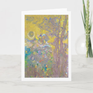 Tarjeta Árboles con fondo amarillo, Redon