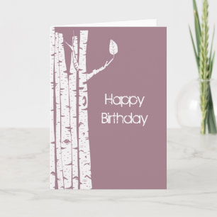 Tarjeta Árboles de abedul