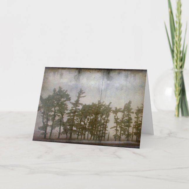 Tarjeta Árboles de invierno (Anverso)