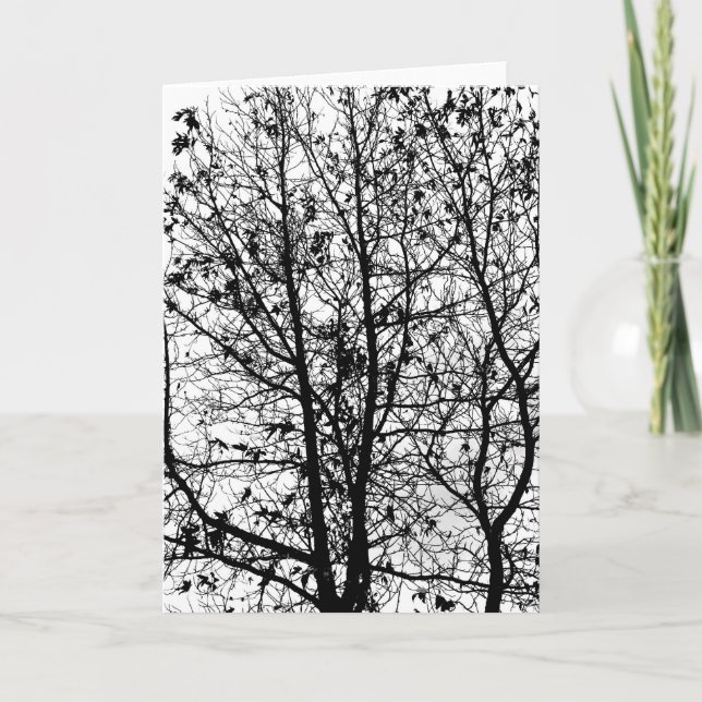 Tarjeta Árboles de invierno (Anverso)