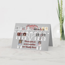 Tarjeta Árboles de la familia de la foto Árbol fractal ros