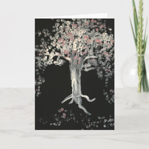Tarjeta Árboles de la flor de cerezo en Japón