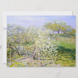 Tarjeta Árboles de manzana en flor (por Claude Monet)