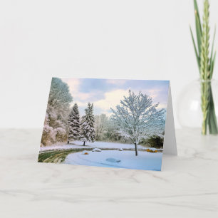 Tarjeta Árboles de nieve
