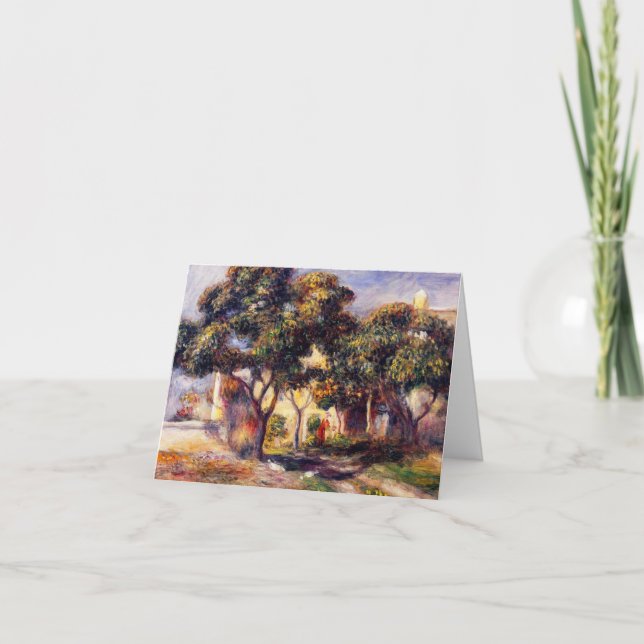 Tarjeta Árboles de níspero, Cagnes (Anverso)