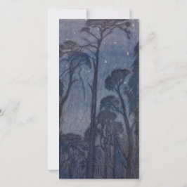 Tarjeta Árboles en Crepúsculo (por Edward Robert Hughes)