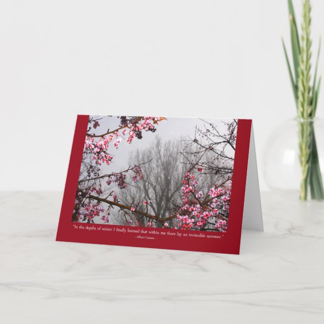 Tarjeta Árboles frutales del invierno (Anverso)