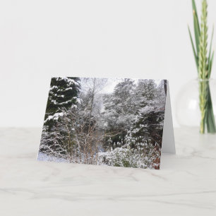 Tarjeta Árboles nevados