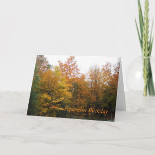 Tarjeta Árboles otoñales
