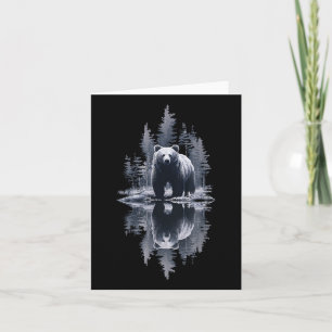Tarjeta Árboles que reflejan la naturaleza de la vida silv