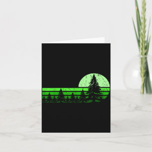 Tarjeta Árboles Vida Silvestre Naturaleza Traje De Senderi