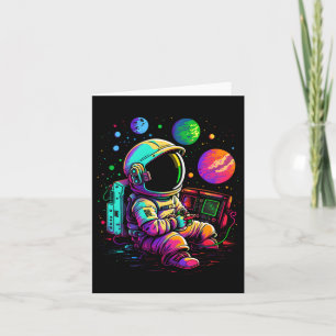 Tarjeta Arcade Planets Universe Gaming Astronauta