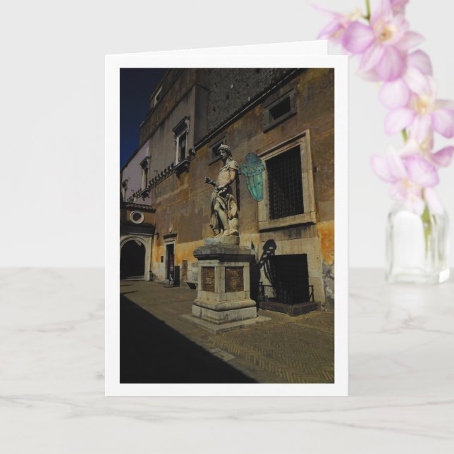 Tarjeta Arcángel Miguel, Castel Sant'Angelo, Italia (Orquídea)