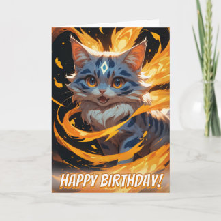 Tarjeta Árcano Ember: El Gatito Flamante Familiar