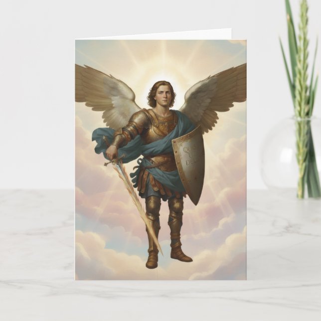 Tarjeta Archangel Michael Painting Angel Michael  (Anverso)