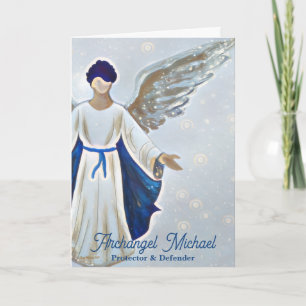 Tarjeta Archangel Michael Protection Saludo de fuerza