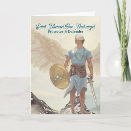 Tarjeta Archangel Michael - Serene Guardian Pastel Light